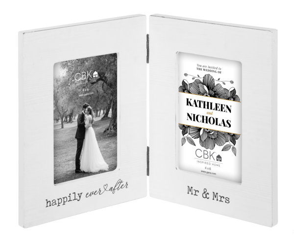Dual Frame For Wedding Photo &amp; Invite 4x6