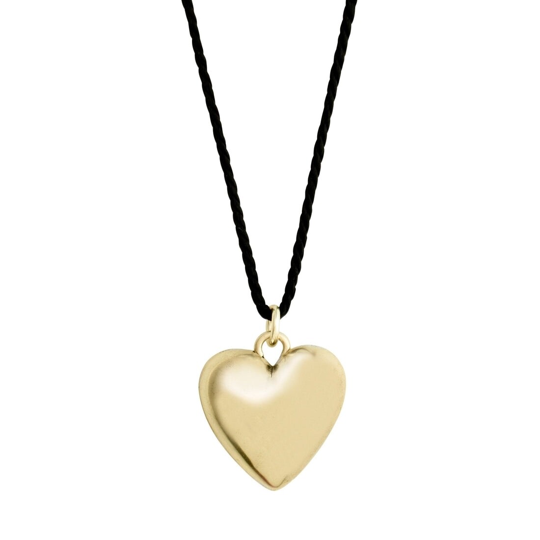 Pilgrim Gold Reflect Recycled Heart Pendant Necklace