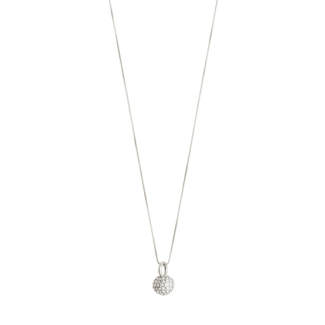 Pilgrim Silver Edtli Recycled Crystal Pendant Necklace