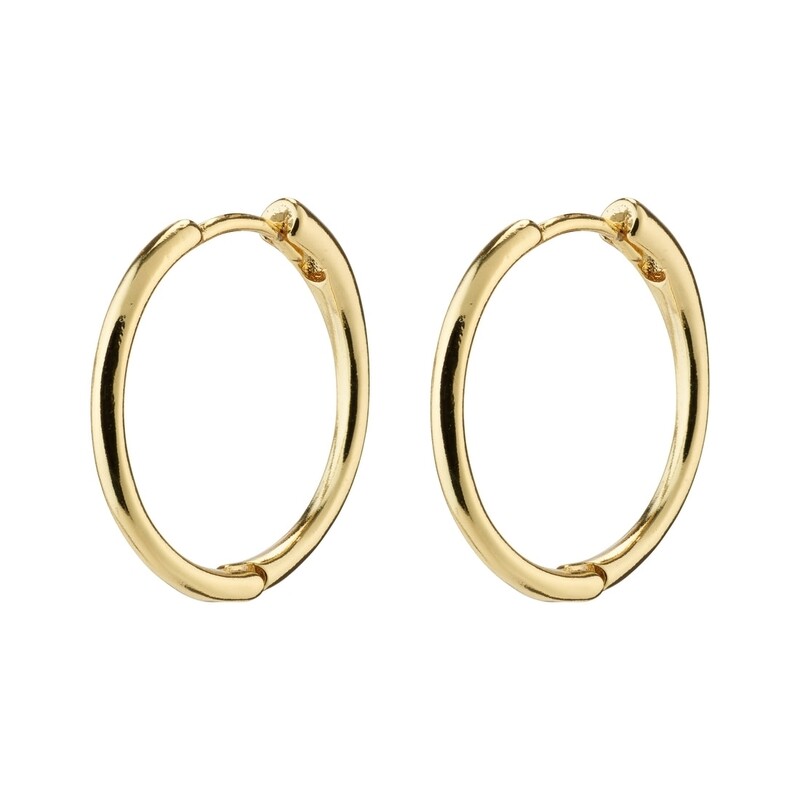 Pilgrim Gold Eanna Recycled Medium Hoop Earrings