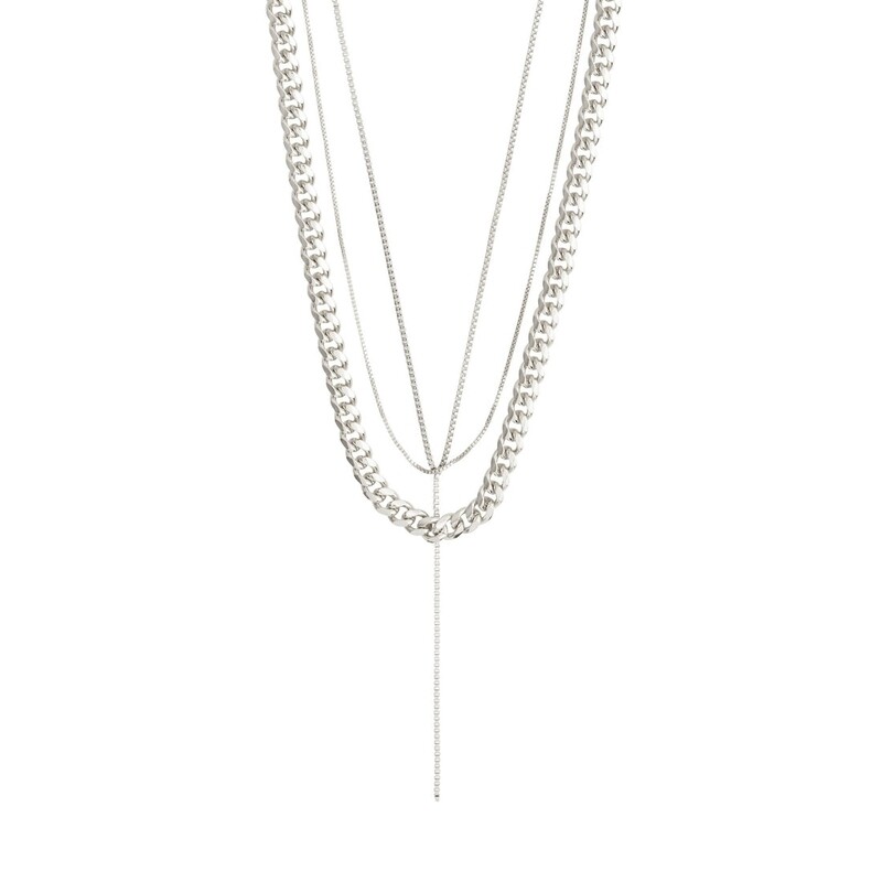 Pilgrim Silver Create Recycled 3-in-1 Necklace