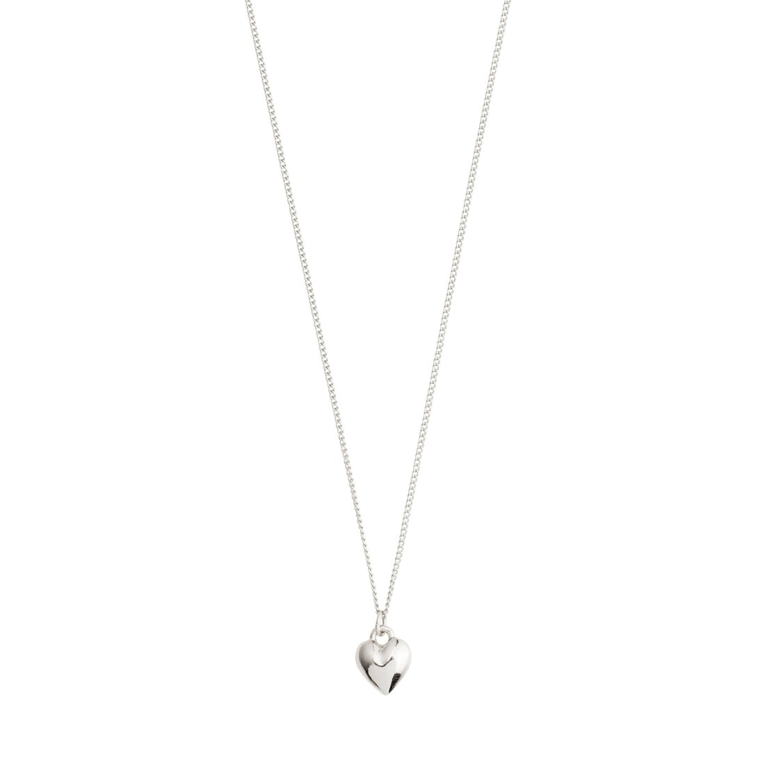Pilgrim Silver Afroditte Recycled Heart Necklace