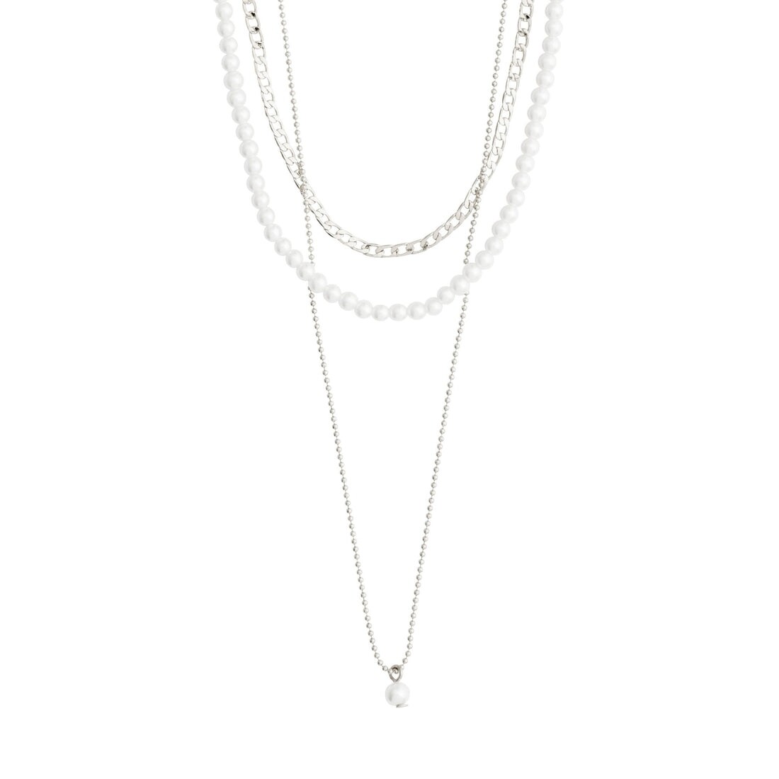 Pilgrim Silver Baker 3-in-1 Necklace