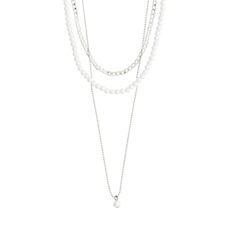 Pilgrim Silver Baker 3-in-1 Necklace