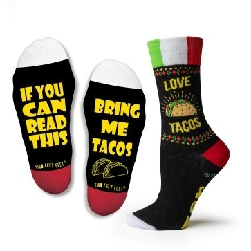 Two Left Feet - Everyday Socks (Big Feet) | Bring Me Tacos