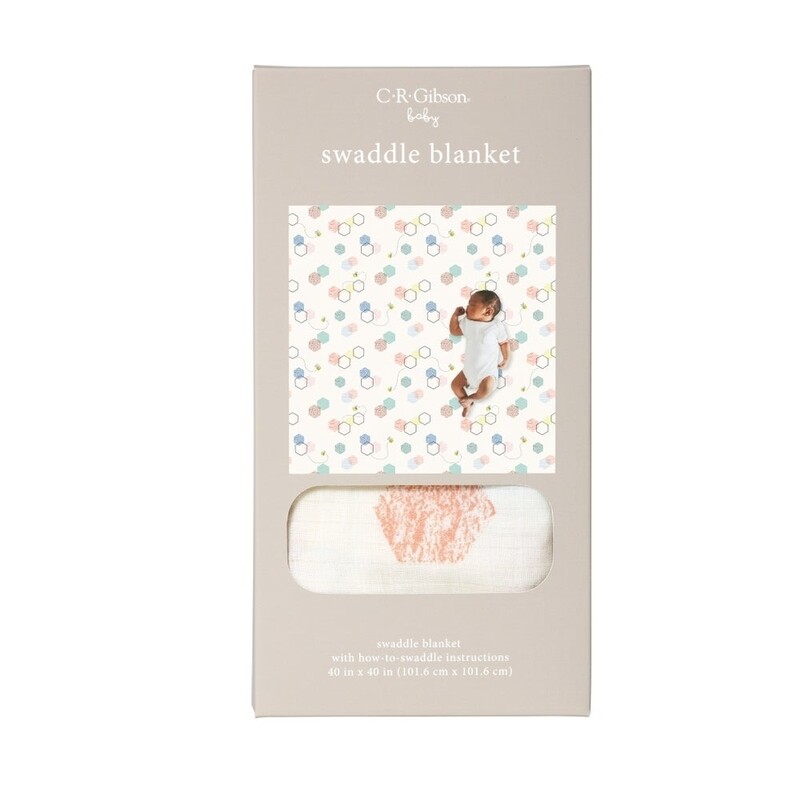 C.R. Gibson Swaddle Blanket | Hello Baby