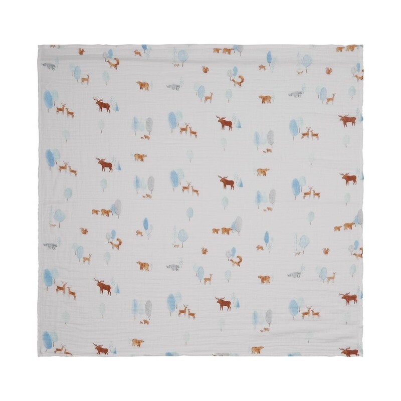 C.R. Gibson Swaddle Blanket | Woodland