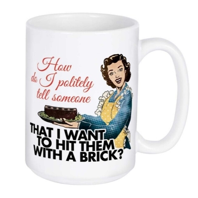 Carson Mug | Hit Them With A Brick
