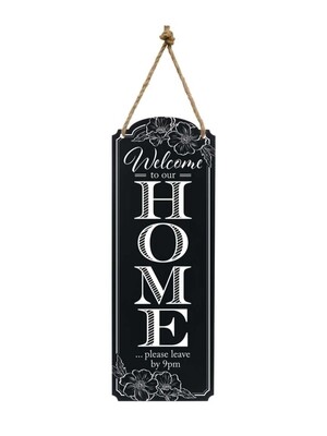 Carson Metal Wall Plaque | Please Leave