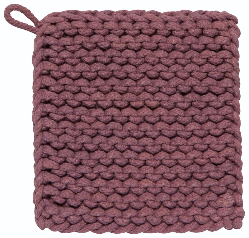 Danica Heirloom Knit Potholder | Ash Plum