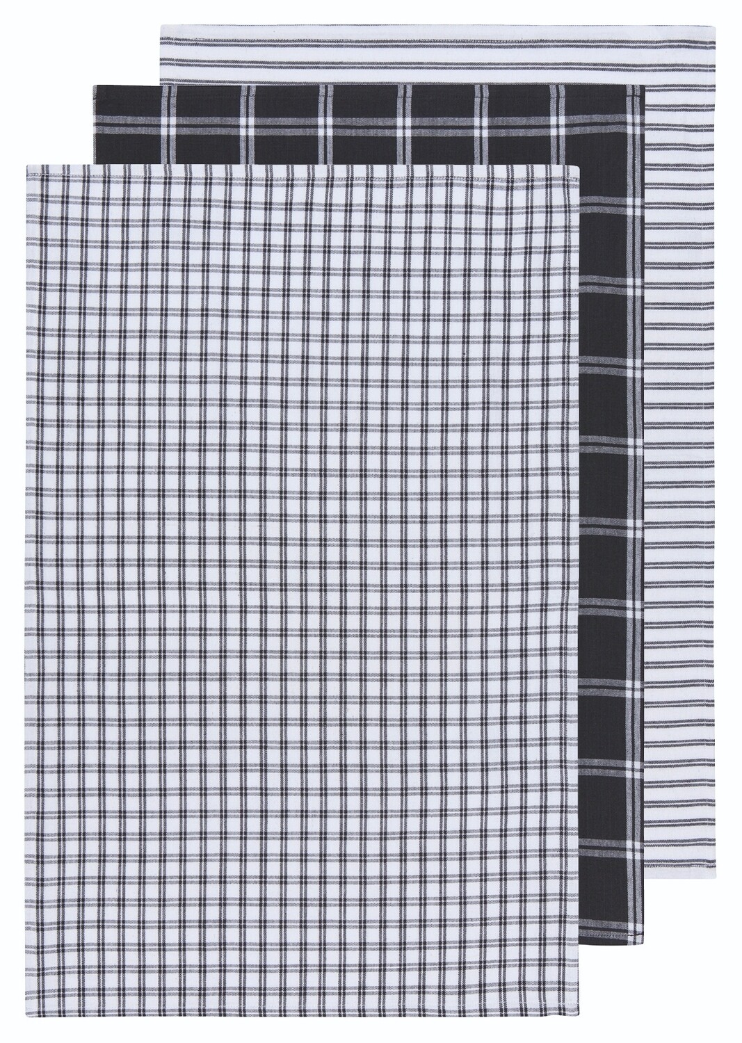 Now Designs Tic Tac Toe Dishtowels (Set of 3) | Black