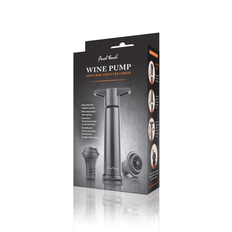 Final Touch | Wine Bottle Pump with Two Stoppers
