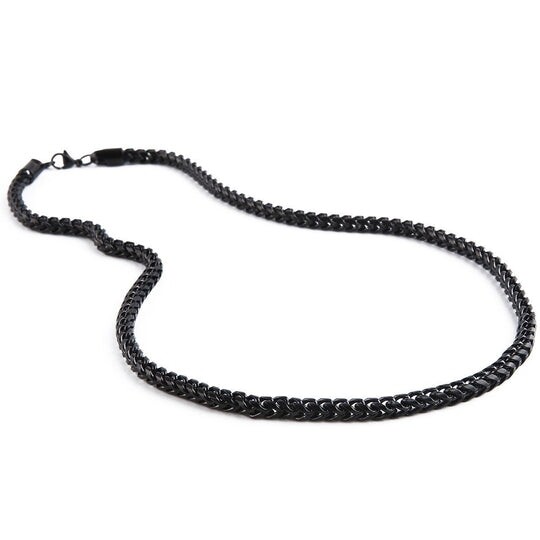 Mad Man | Stainless Black Chain Necklace - Damen