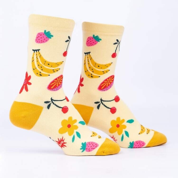 Sock It To Me - Women&#39;s Crew Socks | Fruity Bloom