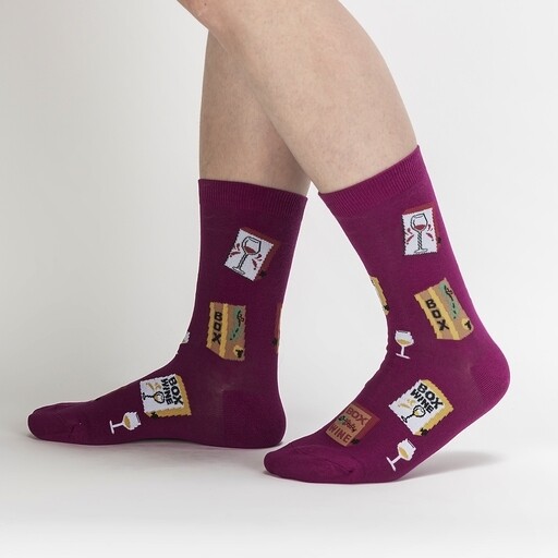 Sock It To Me - Women's Crew Socks | It's Wine Time
