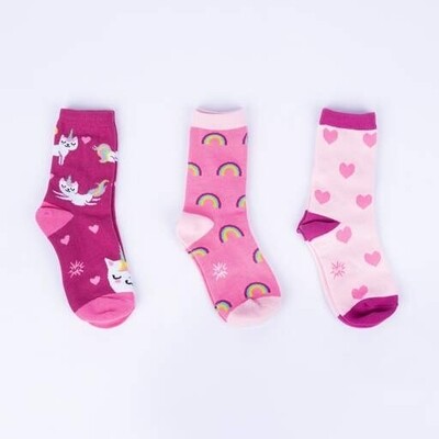 Sock It To Me - Youth Crew Socks (Set of 3) | Look At Me Meow