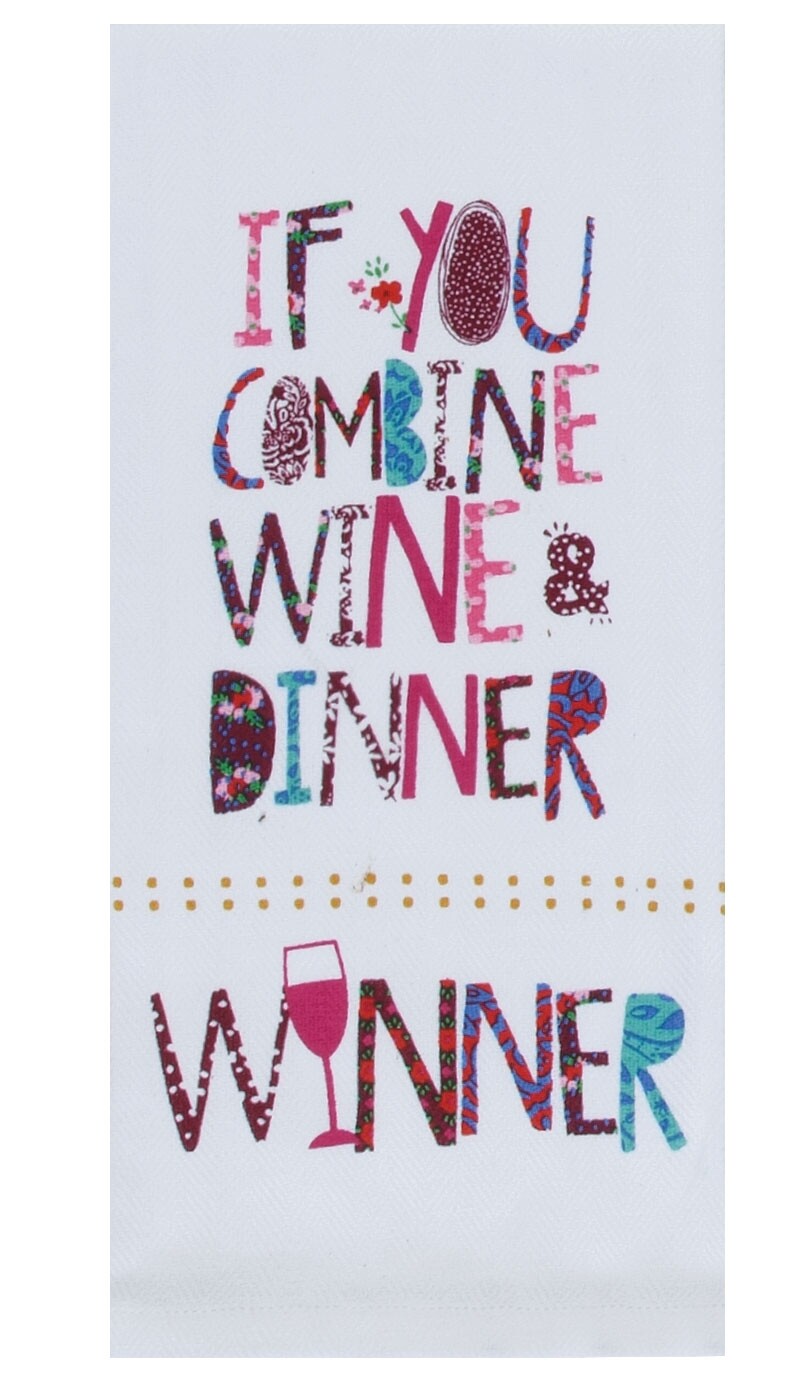 Kay Dee Designs Tea Towel | Wine & Dinner