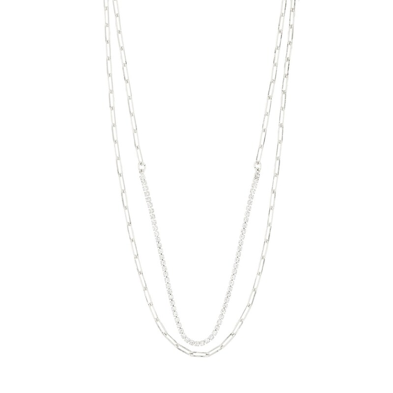 Pilgrim Silver Rowan Recycled 2-in-1 Necklace