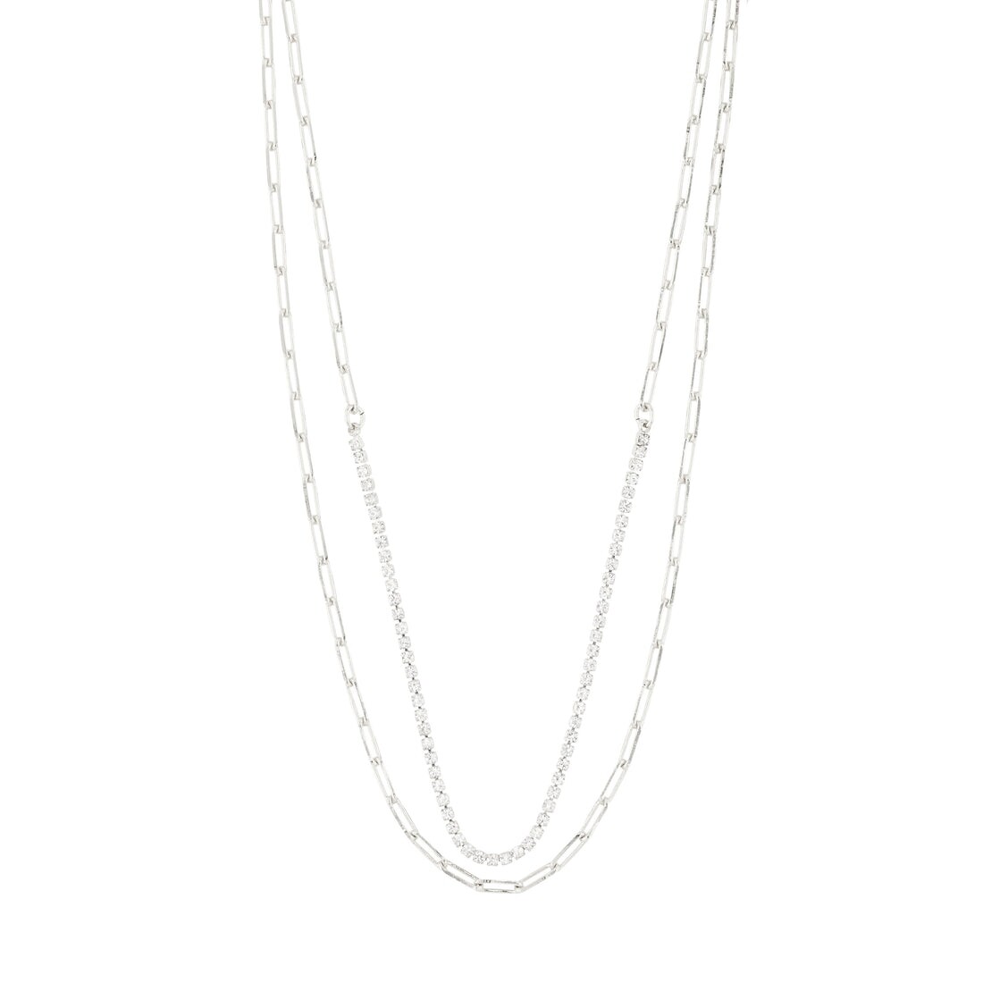 Pilgrim Silver Rowan Recycled 2-in-1 Necklace