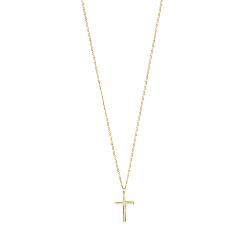 Pilgrim Gold Flynn Recycled Cross Pendant Necklace