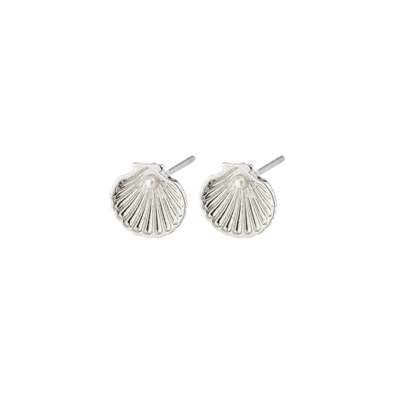 Pilgrim Silver Opal Recycled Seashell Earrings