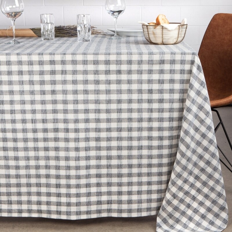Second Spin Twisted Gray 60x90 Table Cloth