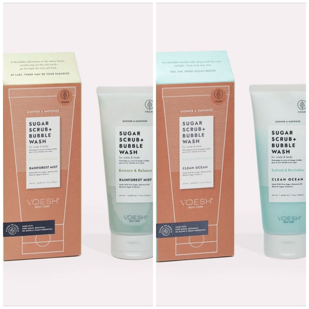 VOESH Sugar Scrub &amp; Bubble Wash | Multiple Scents