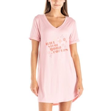 Hello Mello Let Me Sleep V-Neck Sleep Shirt | Will Steal Your Covers