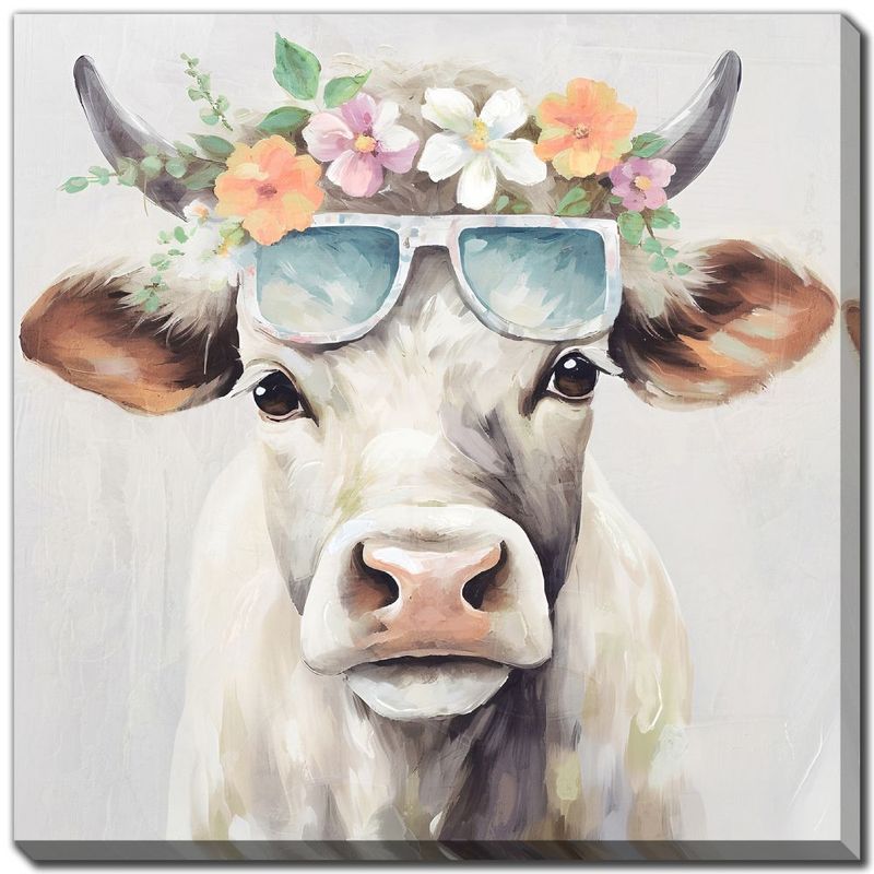 Canvas - Garland Cow I