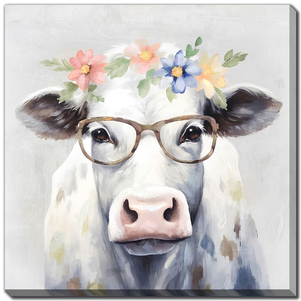 Canvas - Garland Cow II