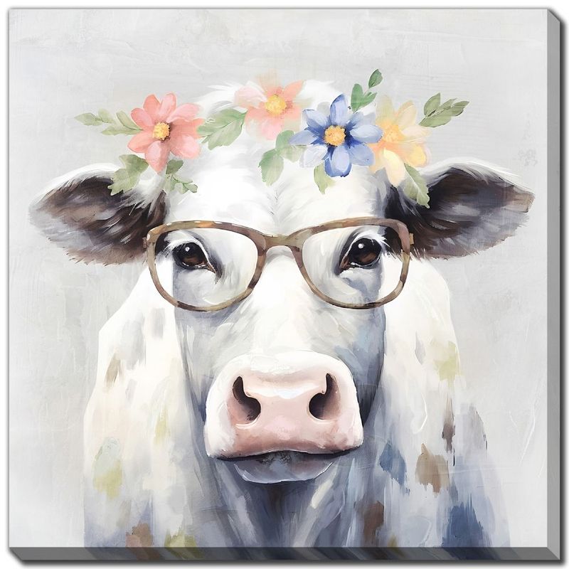 Canvas - Garland Cow II