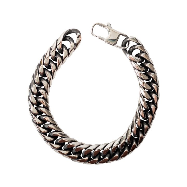 Mad Man | Stainless Silver Link Cuff Bracelet - Diesel