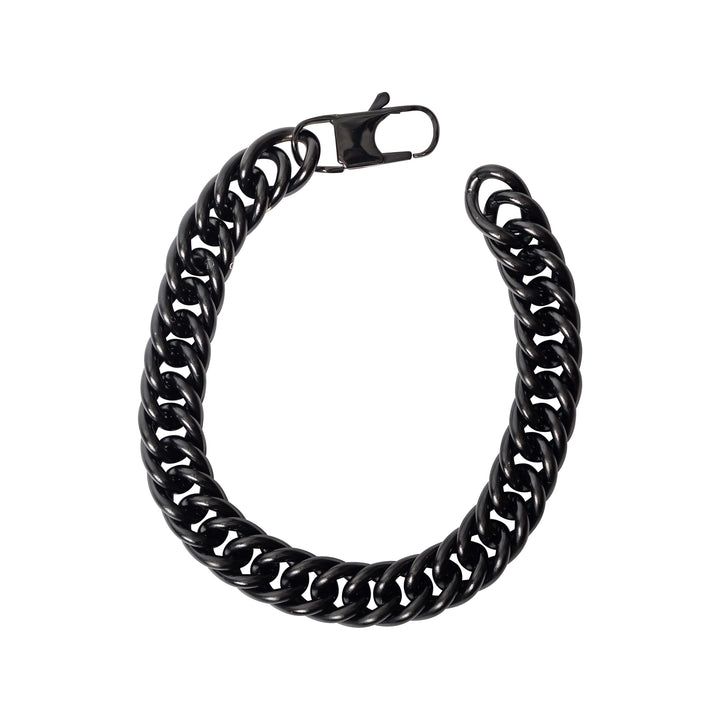 Mad Man | Stainless Gunmetal Link Cuff Bracelet - Brock