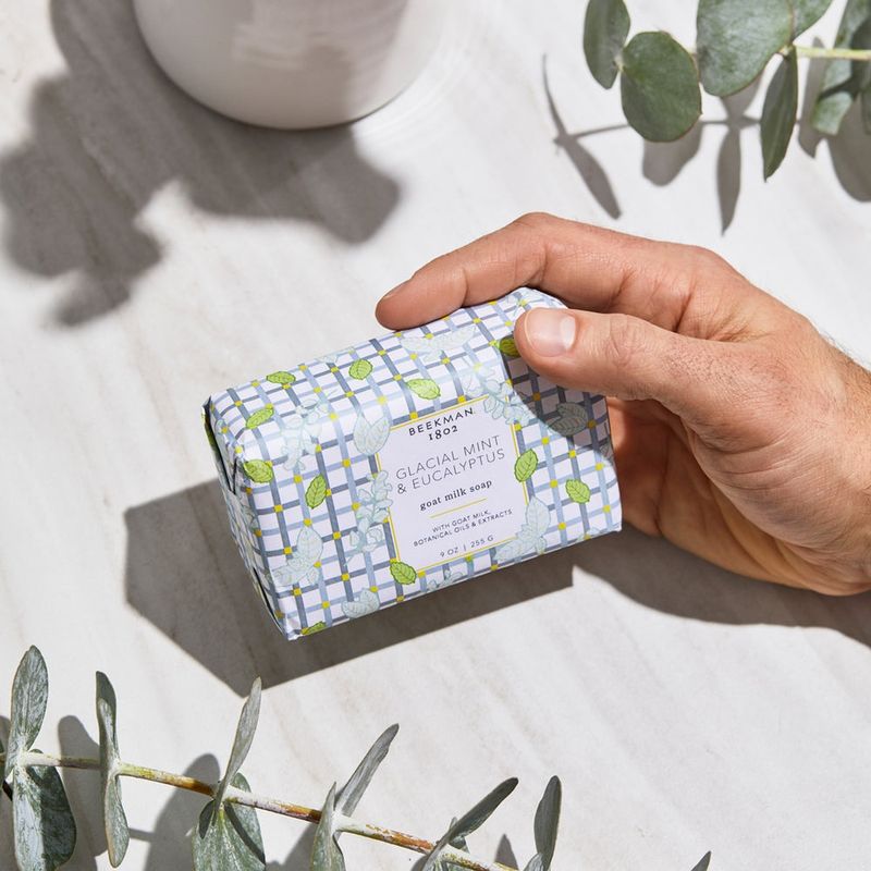 Beekman 1802 Goat Milk Soap 9oz | Glacial Mint + Eucalyptus