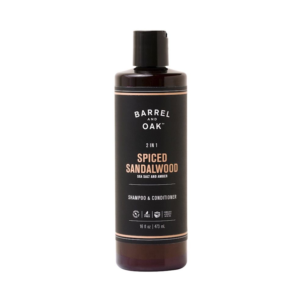 Barrel &amp; Oak | 2-in-1 Shampoo and Conditioner 16 fl oz - Spiced Sandalwood