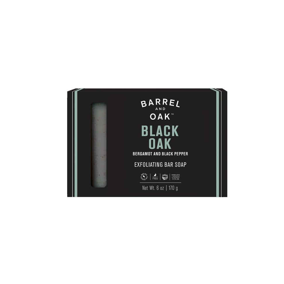 Barrel &amp; Oak | Exfoliating Bar Soap 6oz - Black Oak