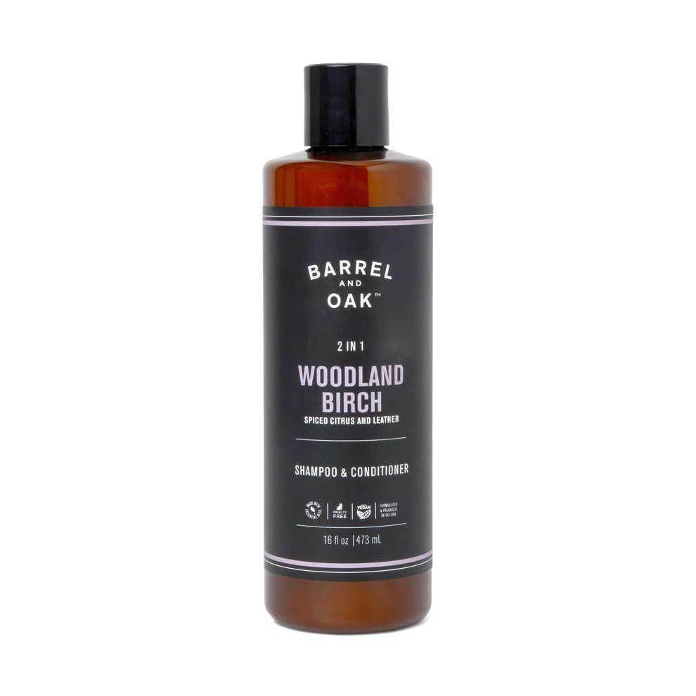 Barrel &amp; Oak | 2-in-1 Shampoo and Conditioner 16 fl oz - Woodland Birch