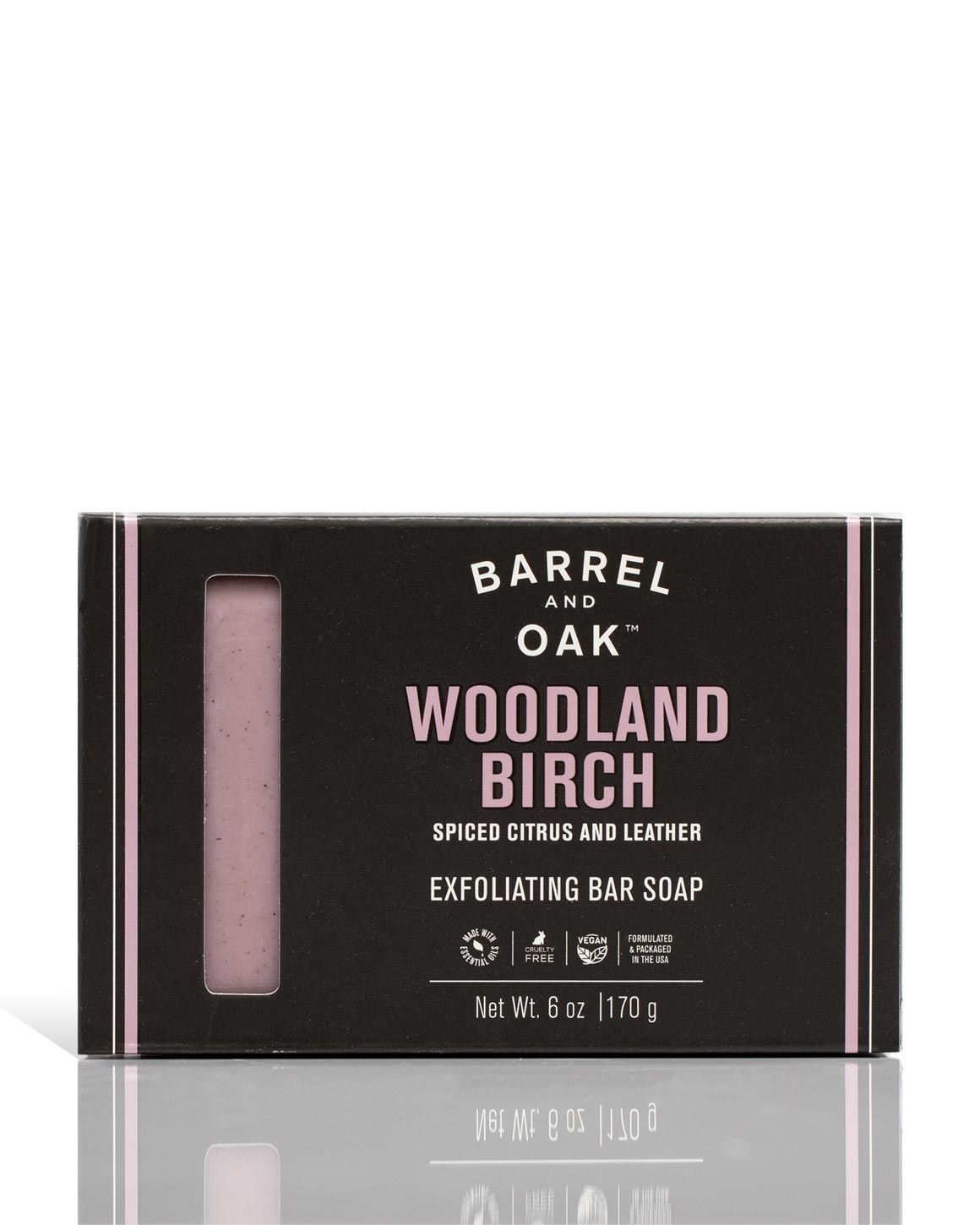 Barrel &amp; Oak | Exfoliating Bar Soap 6oz - Woodland Birch