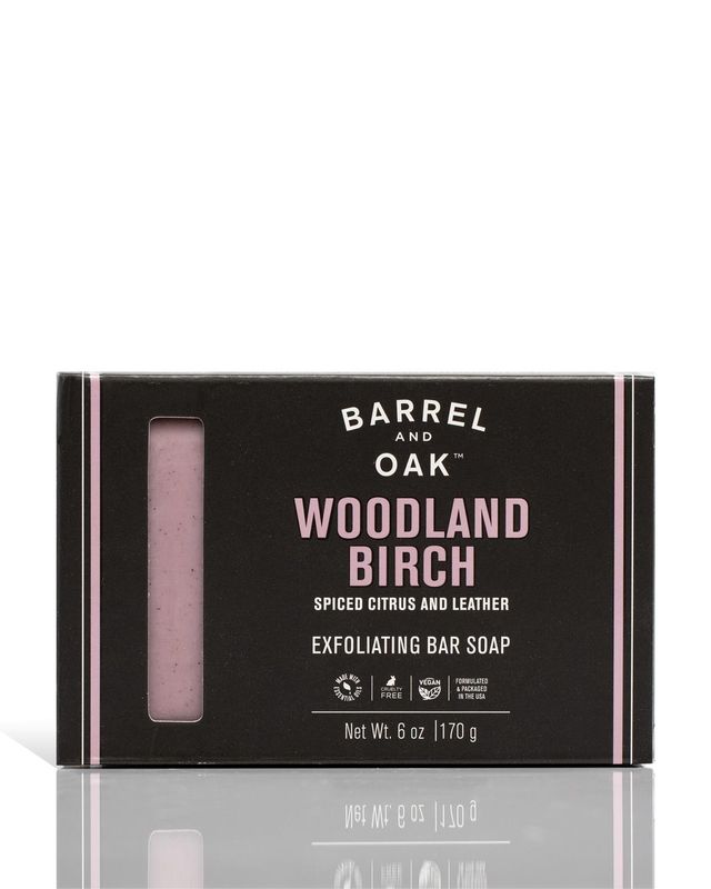 Barrel &amp; Oak | Exfoliating Bar Soap 6oz - Woodland Birch