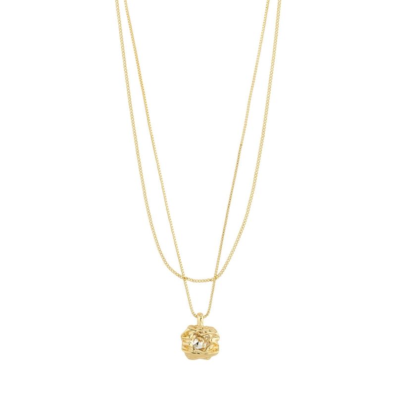 Pilgrim Gold Feel Recycled Crystal 2-in-1 Necklace