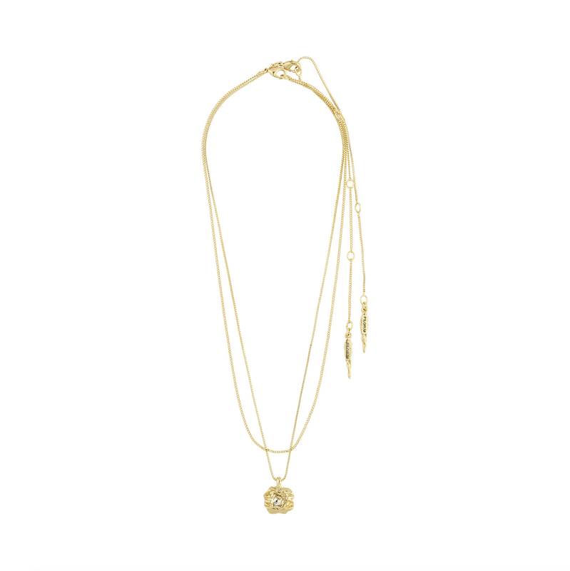 Pilgrim Gold Feel Crystal 2-in-1 Necklace
