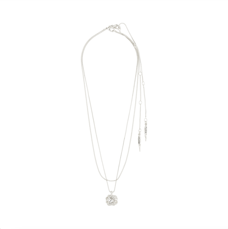Pilgrim Silver Feel Crystal 2-in-1 Necklace