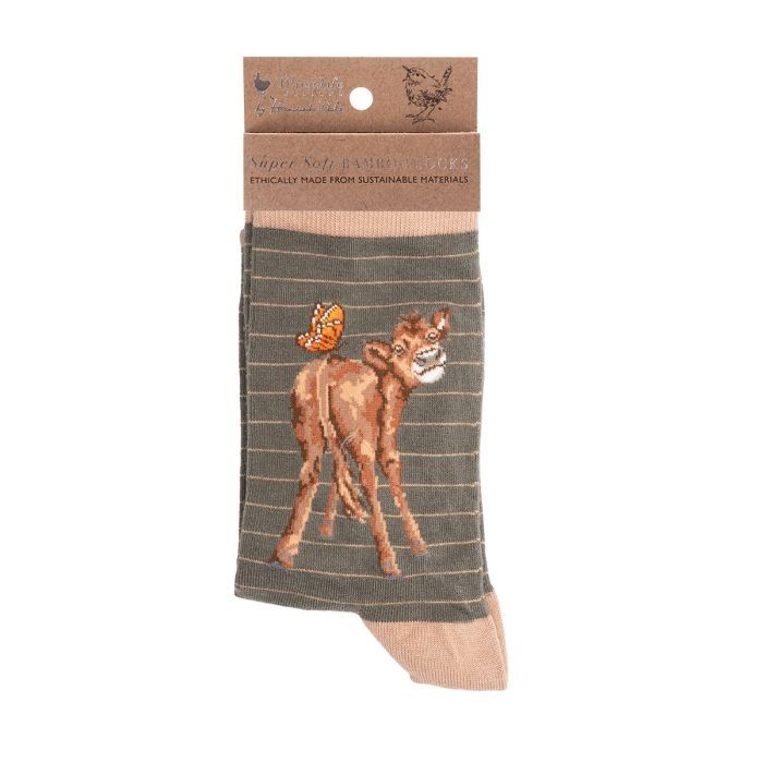 Wrendale Designs | &#39;Flutterly Fabulous&#39; cow socks