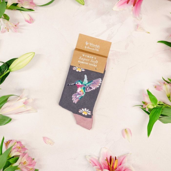 Wrendale Designs | 'Wisteria Wishes' hummingbird socks