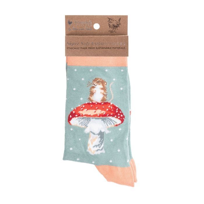 Wrendale Designs | &#39;He&#39;s a Fungi&#39; mouse socks