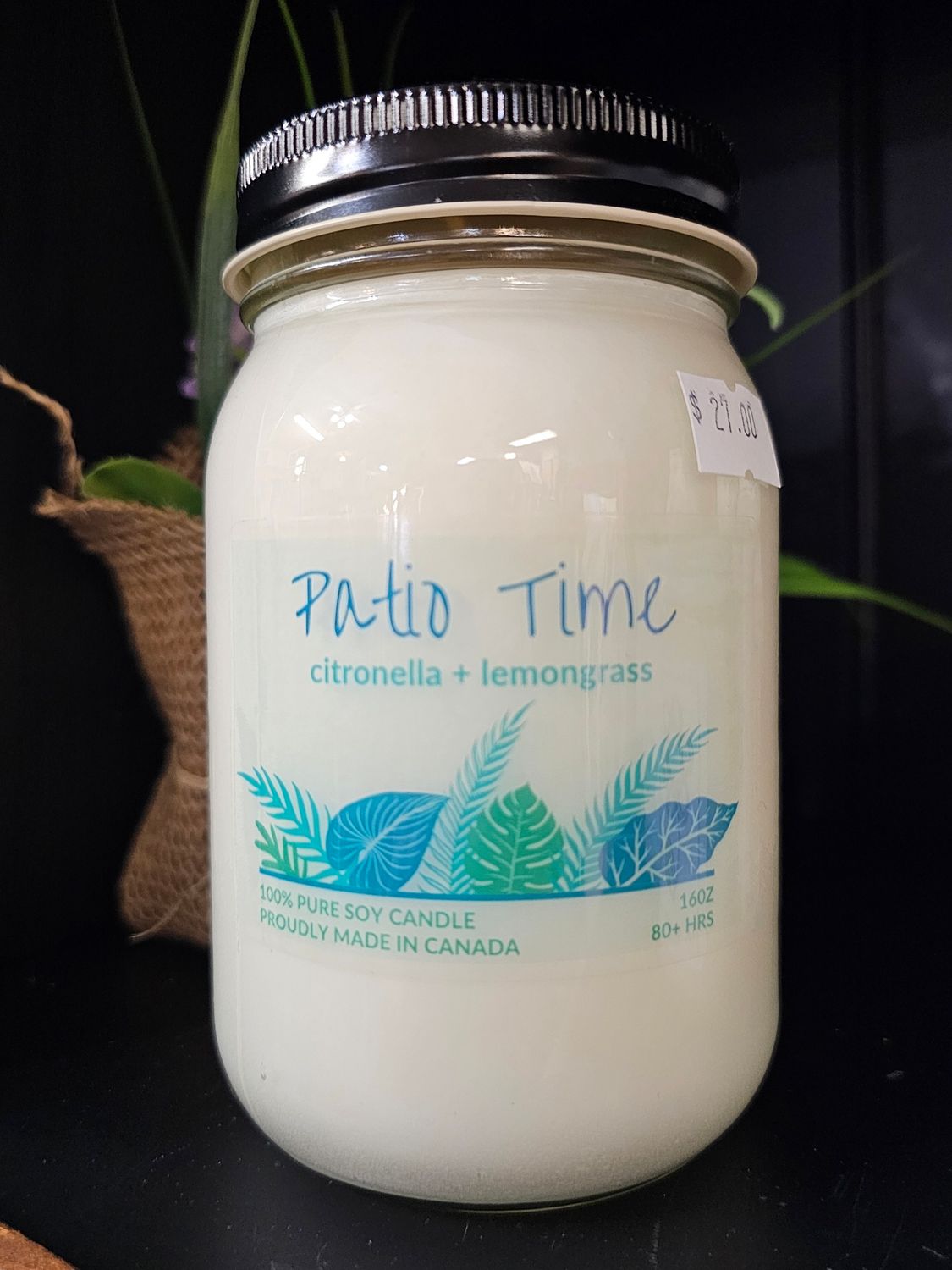 Serendipity 16 oz Soy Candle Jar | Patio Time