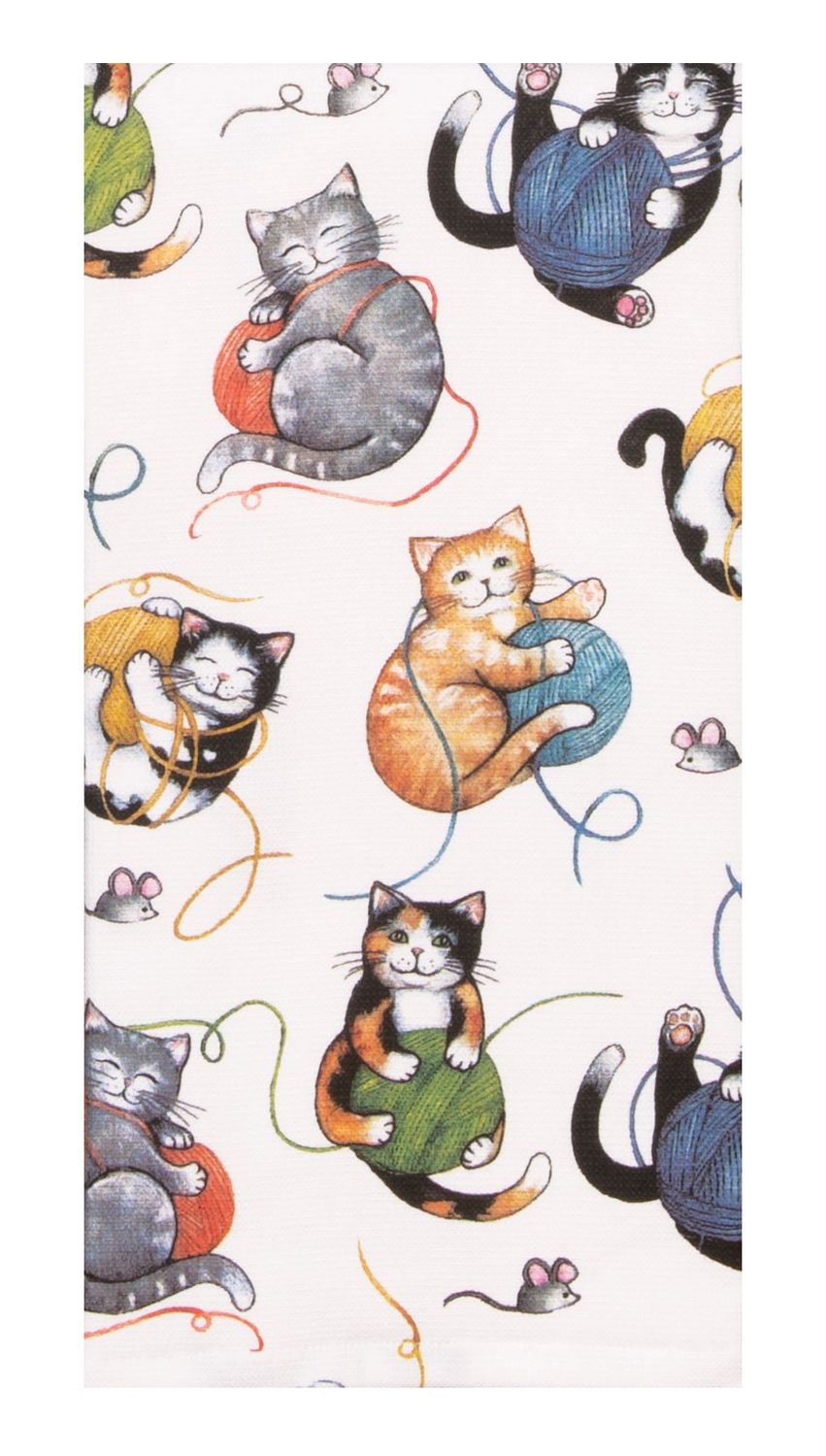 Kay Dee Designs Duel Purpose Terry Towel | Cat - Curious Playful Kittens