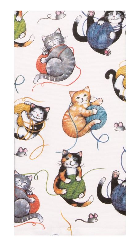 Kay Dee Designs Duel Purpose Terry Towel | Cat - Curious Playful Kittens
