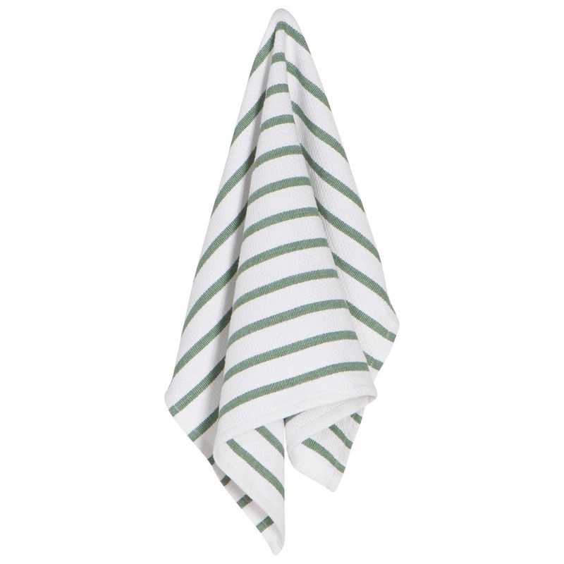 Now Designs Basketweave Dishtowel - Elm Green