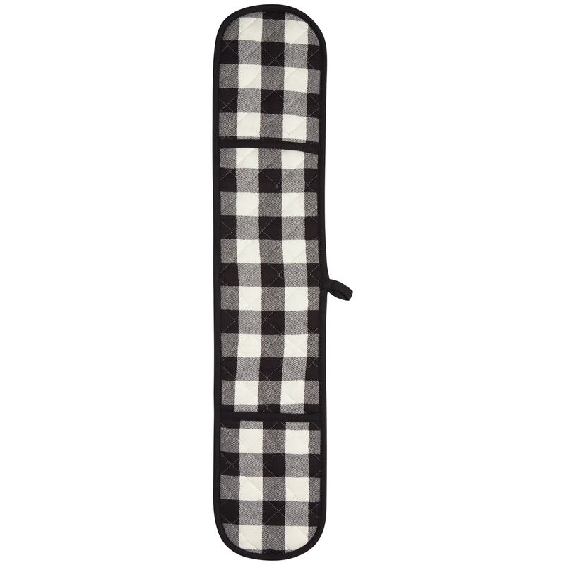 Now Designs Long Double Handed Chef Mitt | Black Check